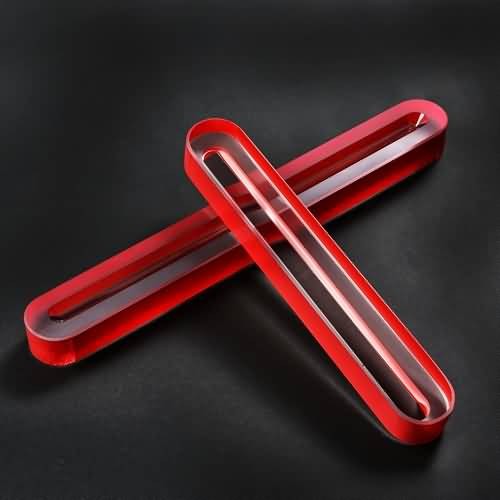 Red Reflex Gauge Glasses With One Groove (1)