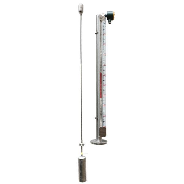 Top-mounted magnetic level gauge